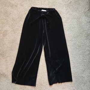 Zara black velvet pants